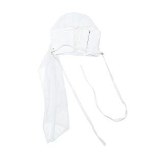Chiffon Draping Corset White
