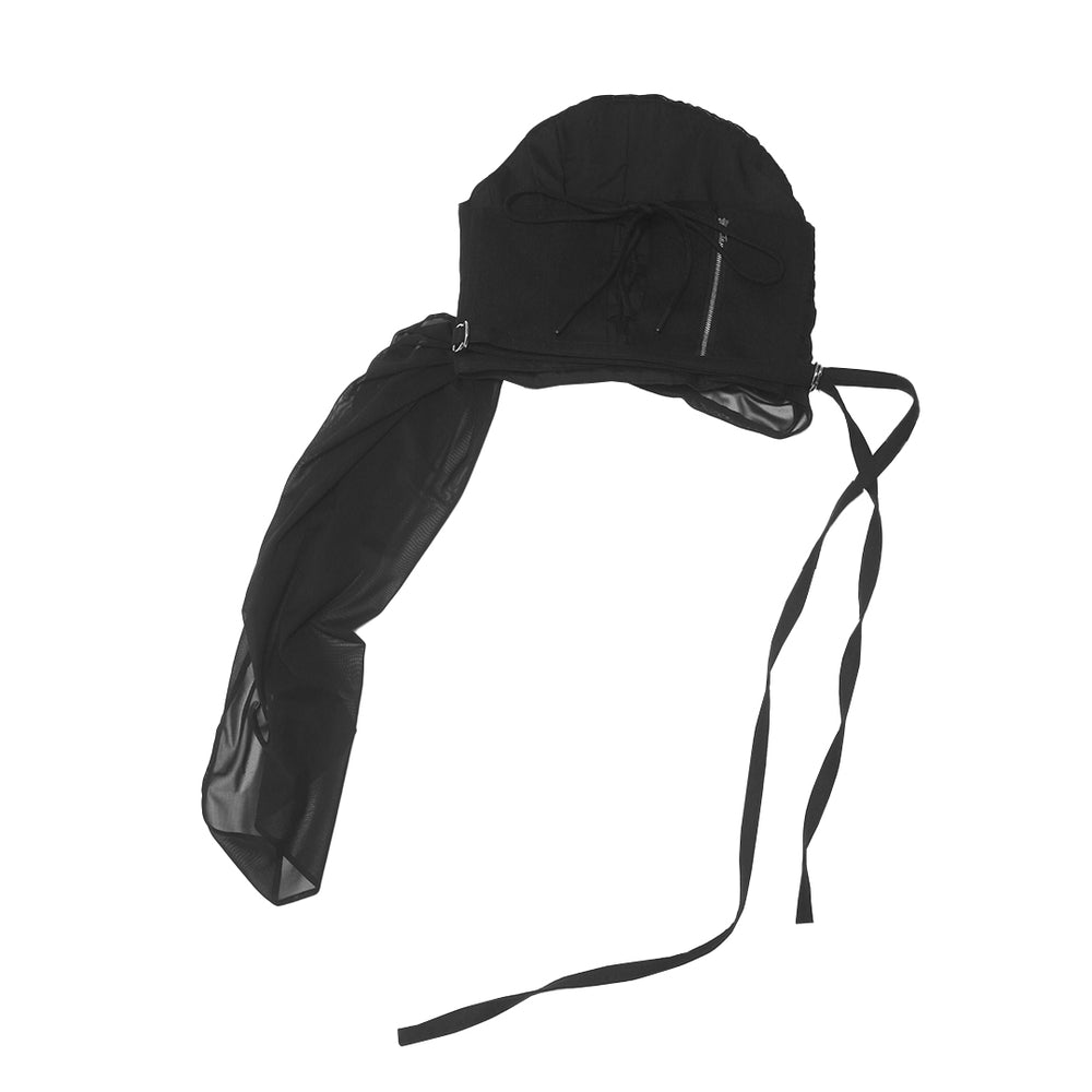 
            
                Load image into Gallery viewer, Chiffon Draping Corset Black
            
        