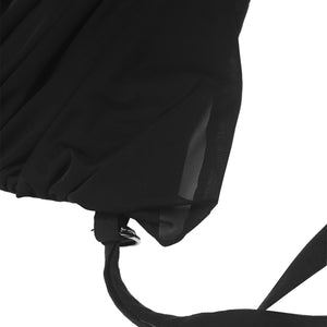 Chiffon Draping Corset Black