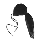 Chiffon Draping Corset Black