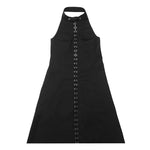 Sleeveless Long One-piece Black