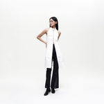 Sleevless Long One-piece White