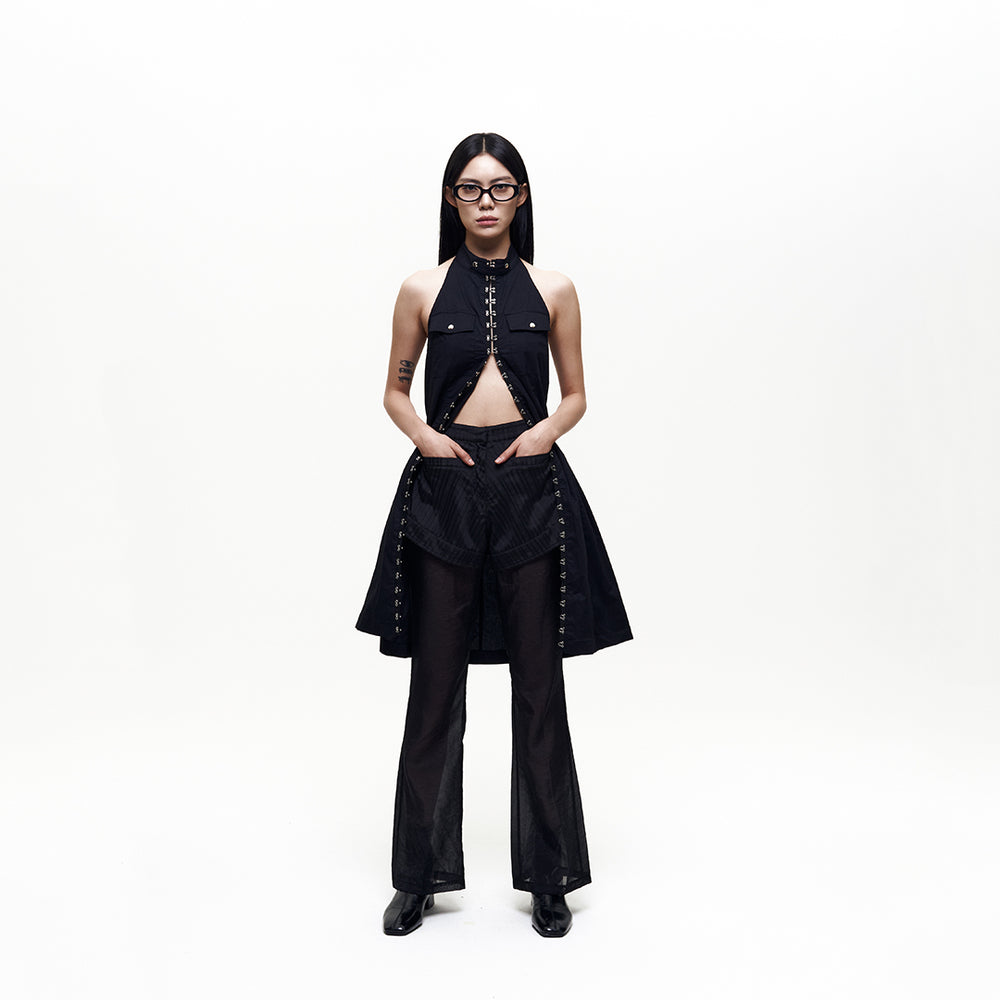 
            
                Load image into Gallery viewer, Sleeveless Long One-piece Black
            
        