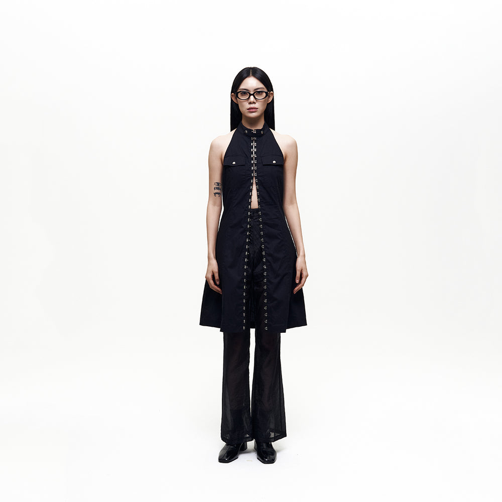 
            
                Load image into Gallery viewer, Sleeveless Long One-piece Black
            
        
