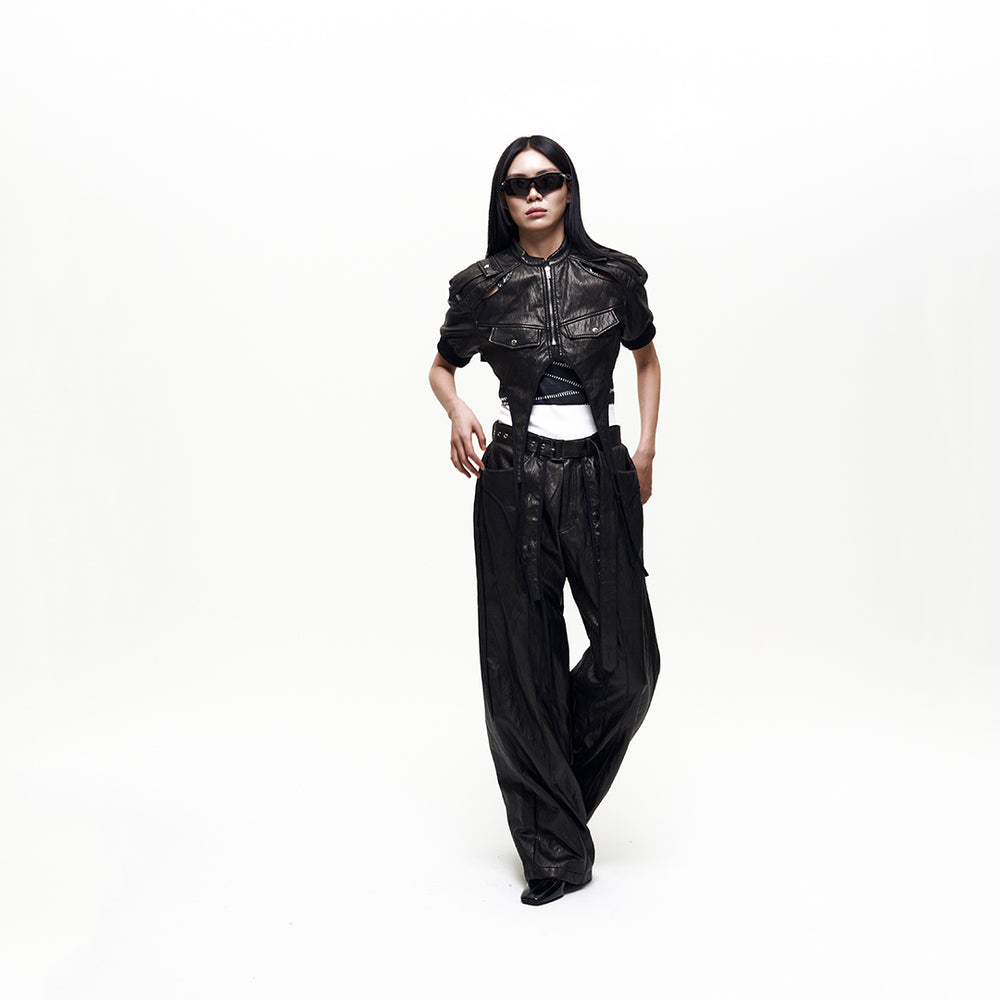 Draping Pants Black