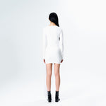 Draping One-piece White