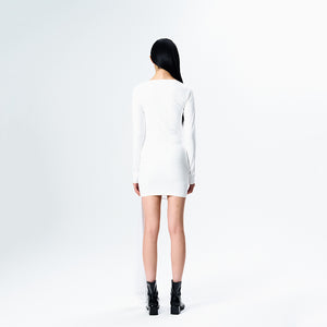 Draping One-piece White