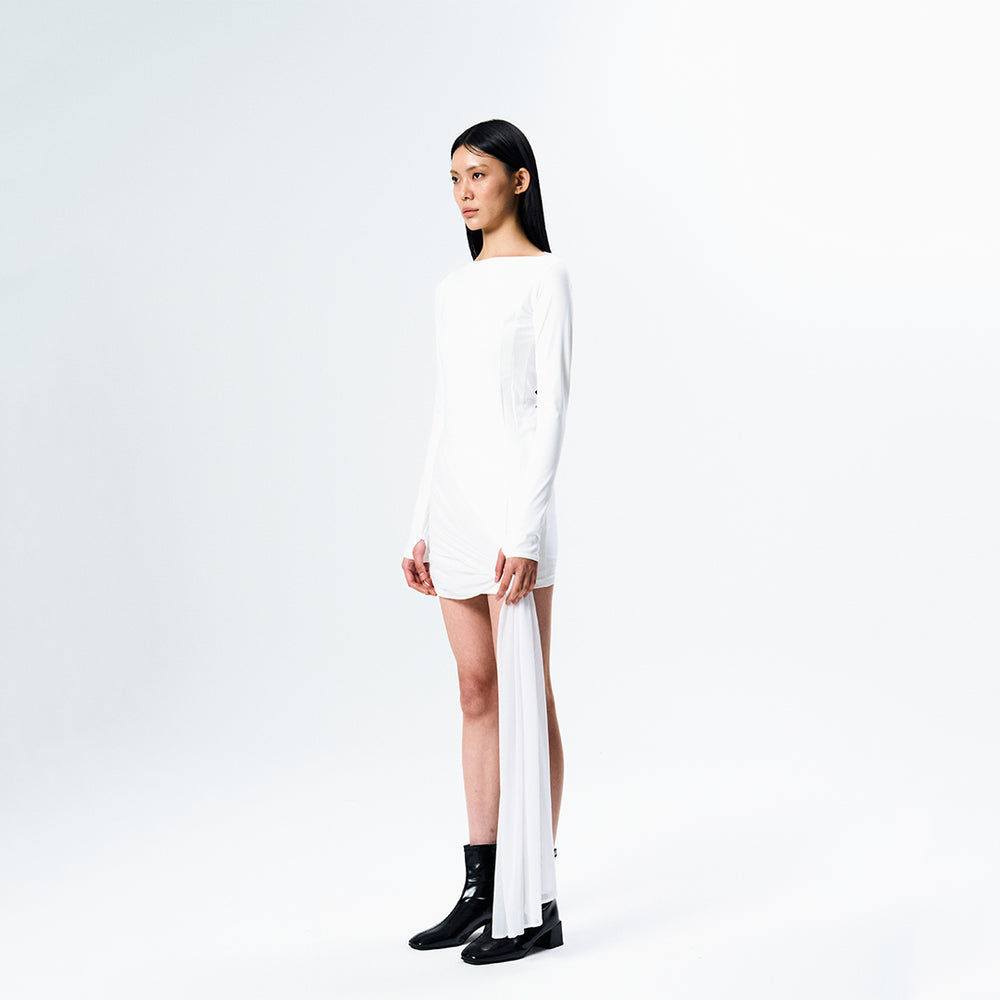 
            
                Load image into Gallery viewer, Draping One-piece White
            
        