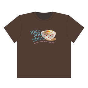 RICE & SHINE TEE - BROWN