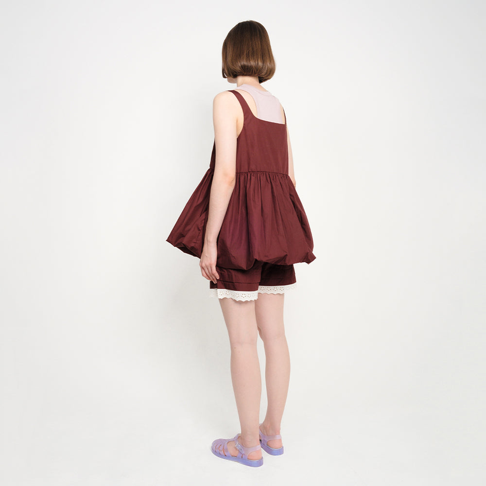 BALOON BABYDOLL - BORDEAUX