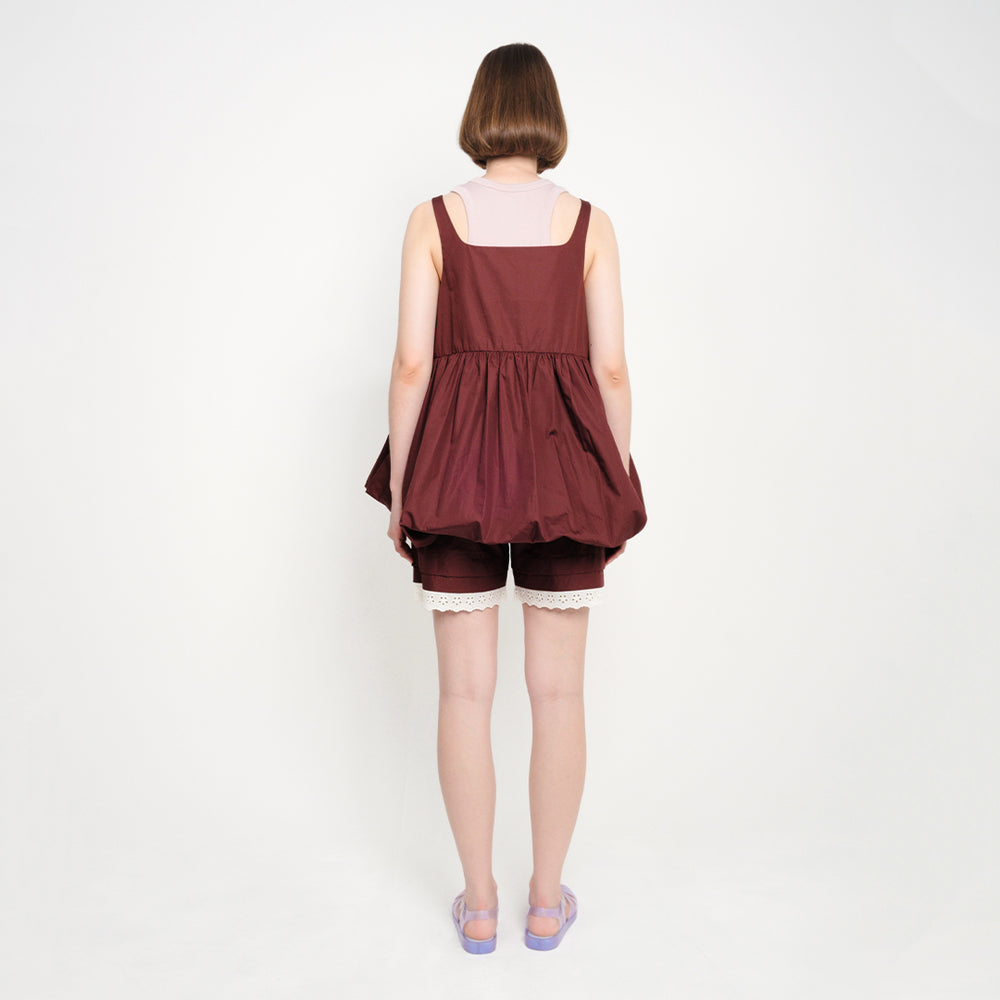 BALOON BABYDOLL - BORDEAUX