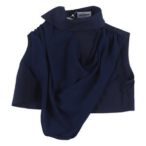 Unbalanced Color Top Navy