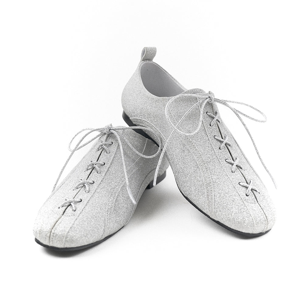 Corset Detailed Dancing Shoes SILVER