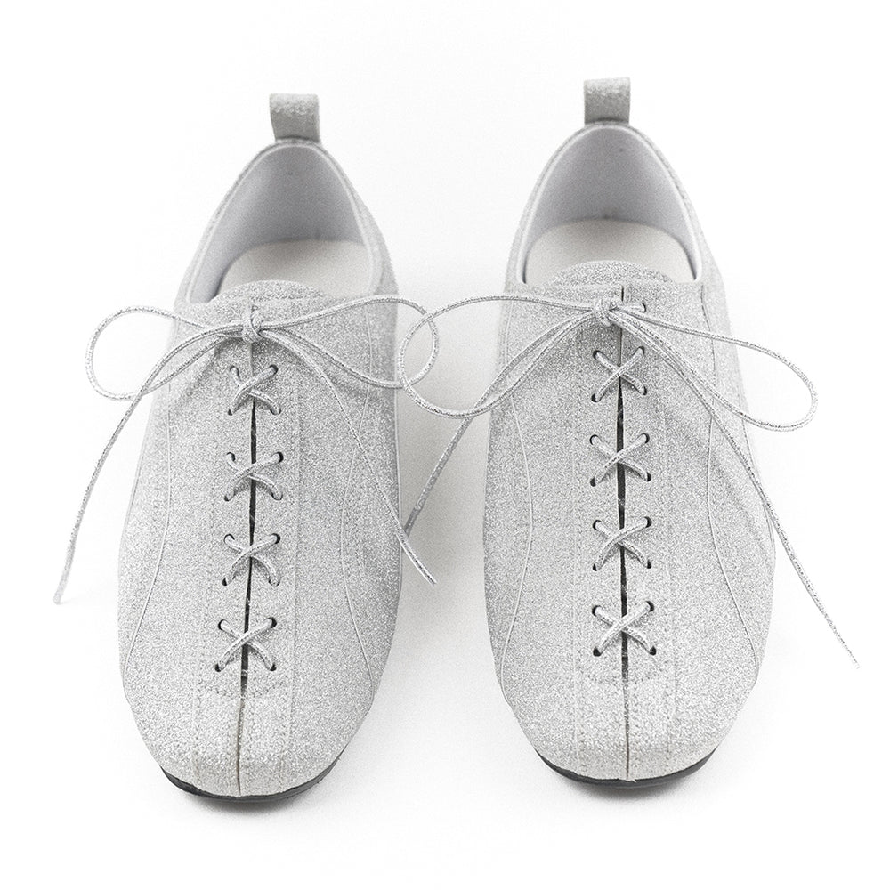 Corset Detailed Dancing Shoes SILVER