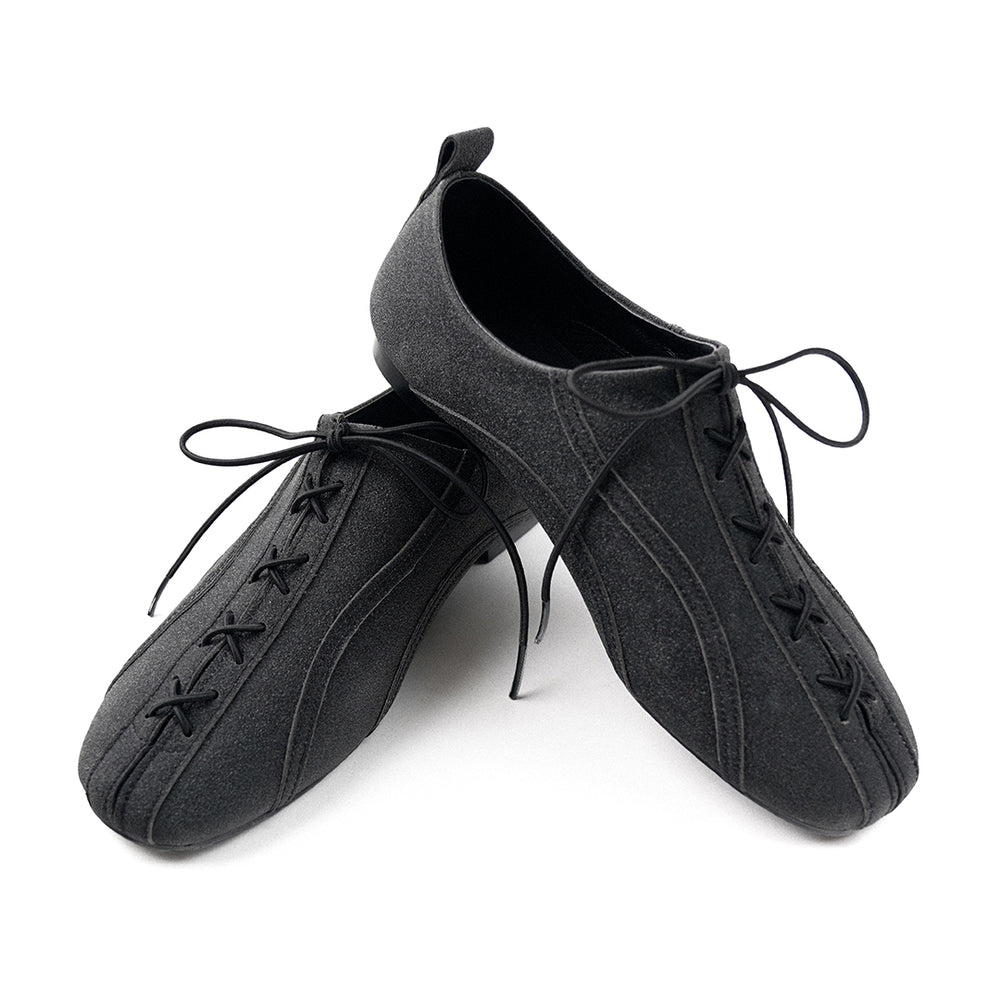 Corset Detailed Dancing Shoes BLACK