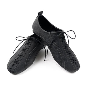 Corset Detailed Dancing Shoes BLACK