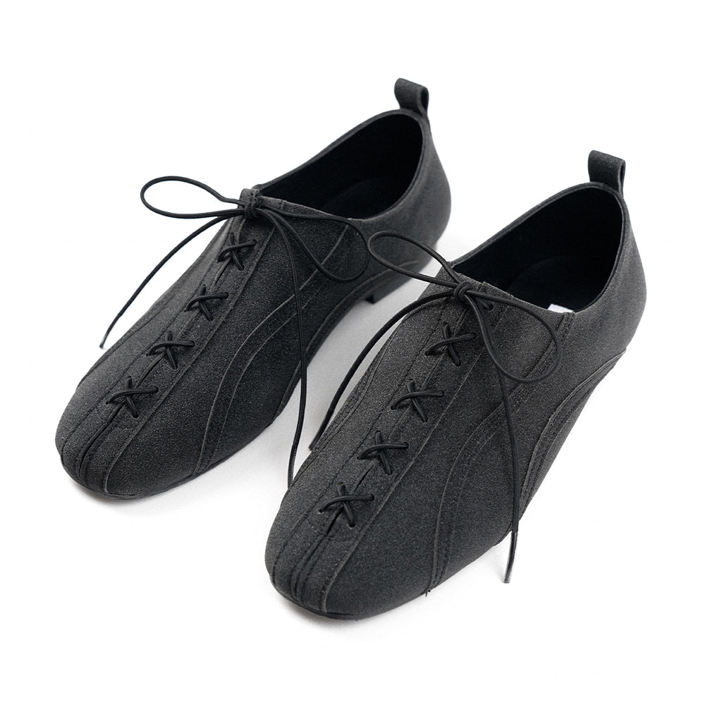 Corset Detailed Dancing Shoes BLACK