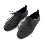 Corset Detailed Dancing Shoes BLACK