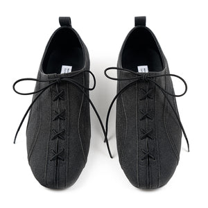 Corset Detailed Dancing Shoes BLACK