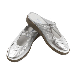 Classic German Army Mary Jane Mules SILVER