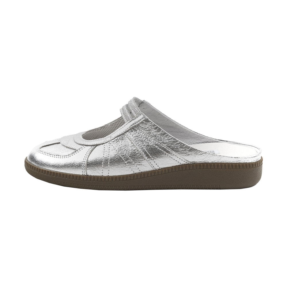 Classic German Army Mary Jane Mules SILVER