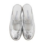 Classic German Army Mary Jane Mules SILVER