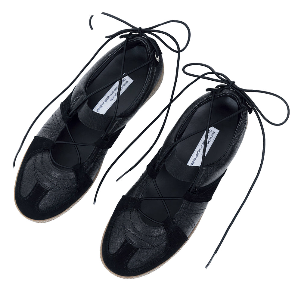 Classic German Army Ballet Shoes BLACK