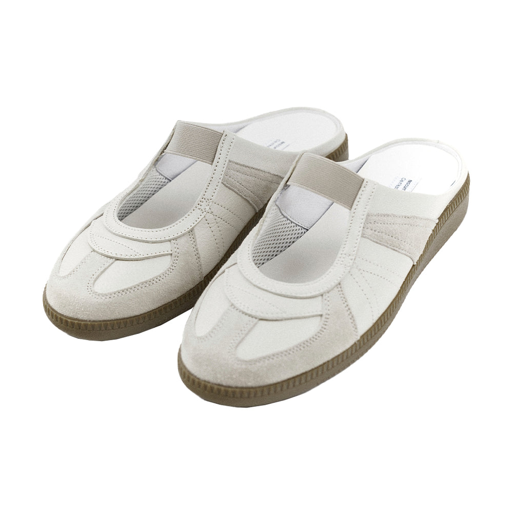 Classic German Army Mary Jane Mules IVORY