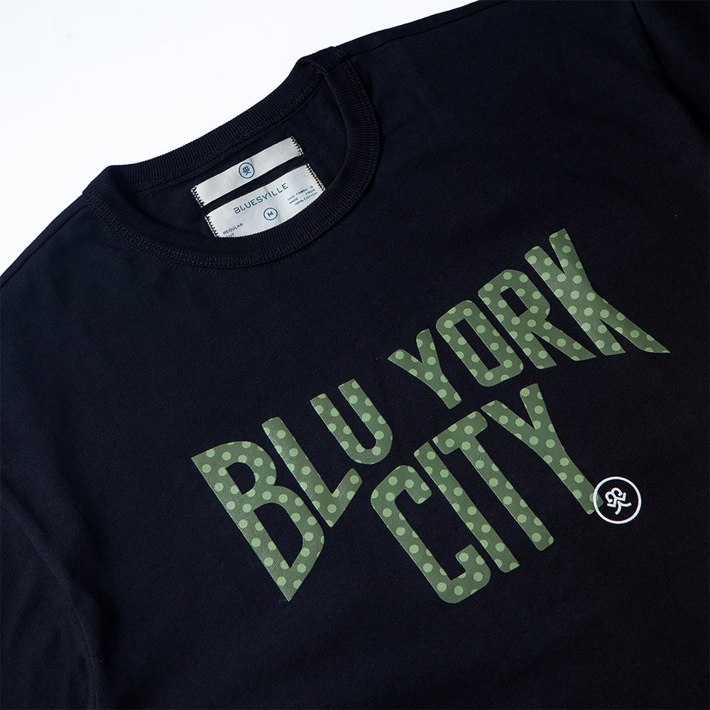 BLU YORK CITY JET BLACK T-SHIRT