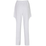 BOTH SIDE CUT-OUT JERSEY PANTS WHITE