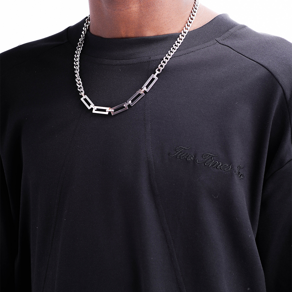 BOXY DAILY TEE JAPANESE FLUX LONGSLEEVE BLACK