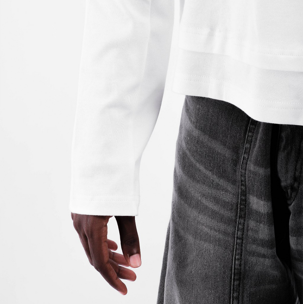 BOXY DAILY TEE JAPANESE FLUX LONGSLEEVE WHITE