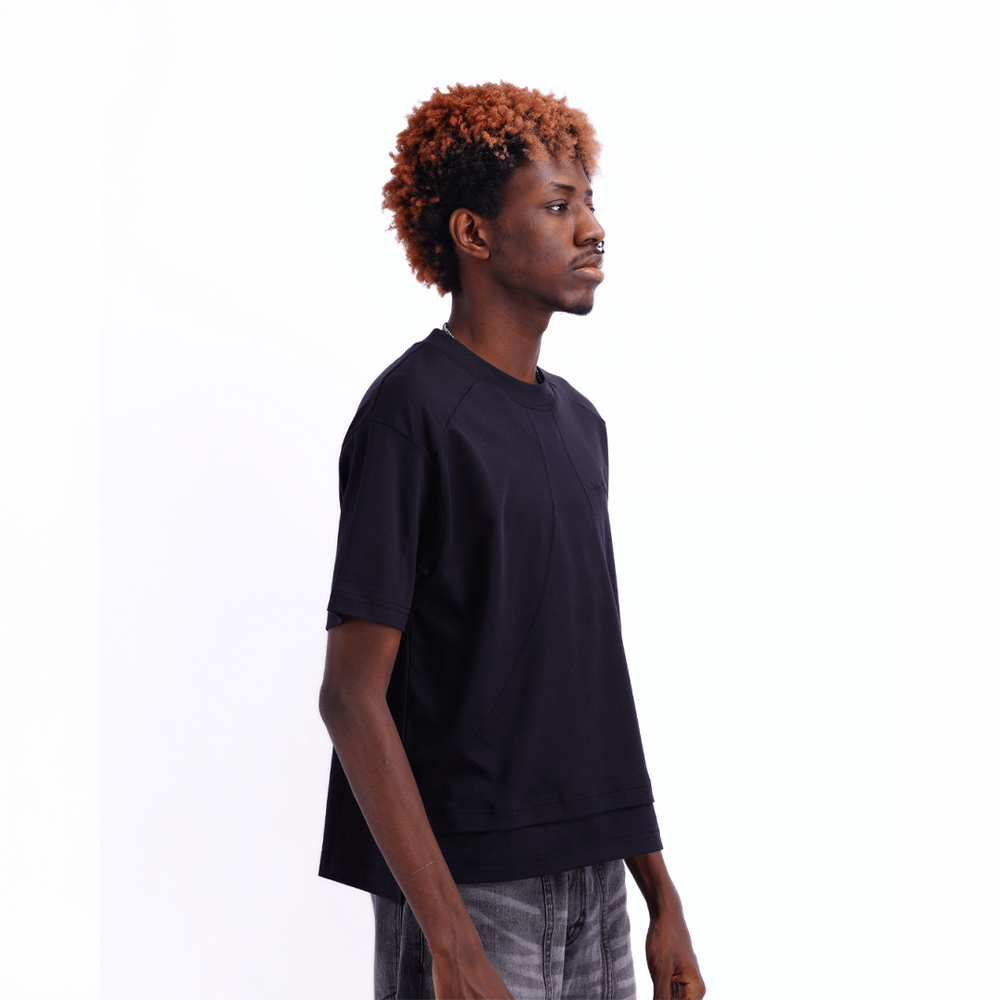 BOXY DAILY TEE JAPANESE FLUX SHORTSLEEVE BLACK