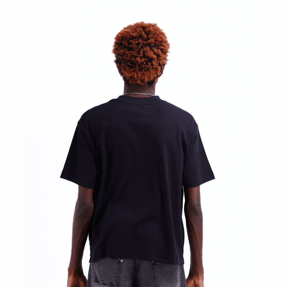 BOXY DAILY TEE JAPANESE FLUX SHORTSLEEVE BLACK