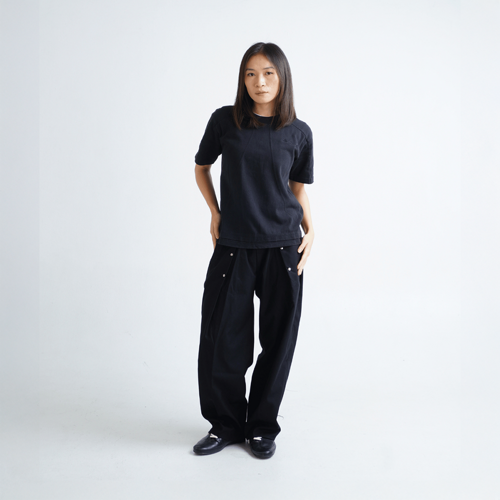 BOXY DAILY TEE VINTAGE BLACK SHORTSLEEVE