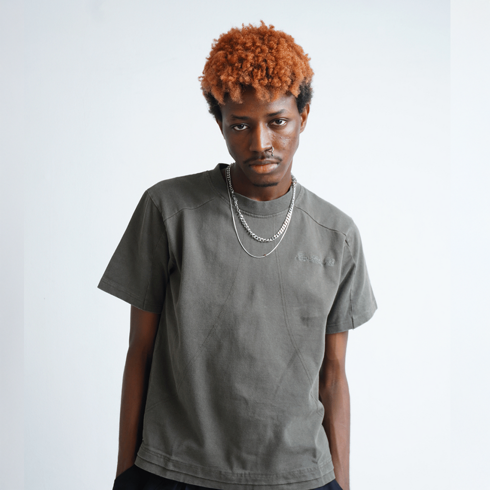 BOXY DAILY TEE VINTAGE GREY SHORTSLEEVE