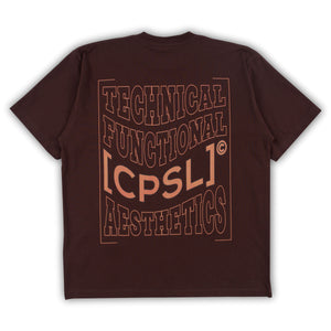 [CPSL] T.F.A Wavey Graphic Brown Tshirt