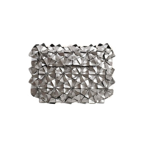 BYO WARRIOR CLUTCH IN SILVER SILVER