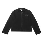 DENIM MOTOR JACKET BLACK DENIM
