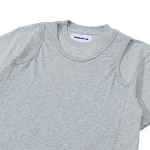 Double Layered T-Shirt Light Grey