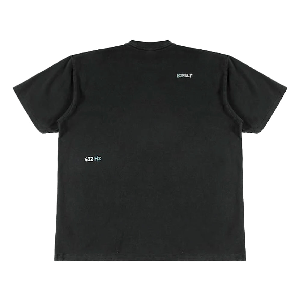 432HZ Blue Blur T-shirt Black