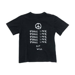 Make Love Not War Washed Black