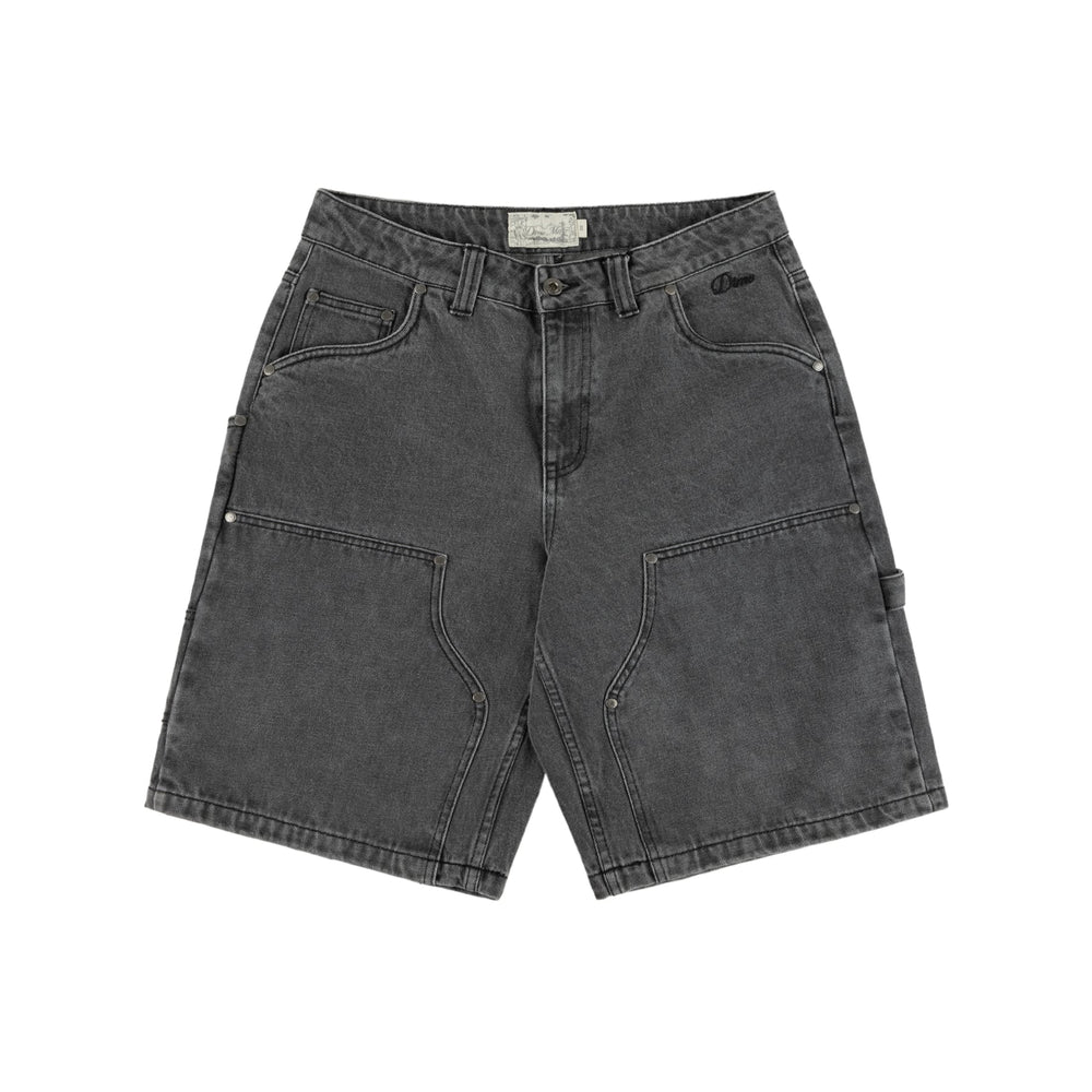 Carpenter Denim Shorts Faded Black