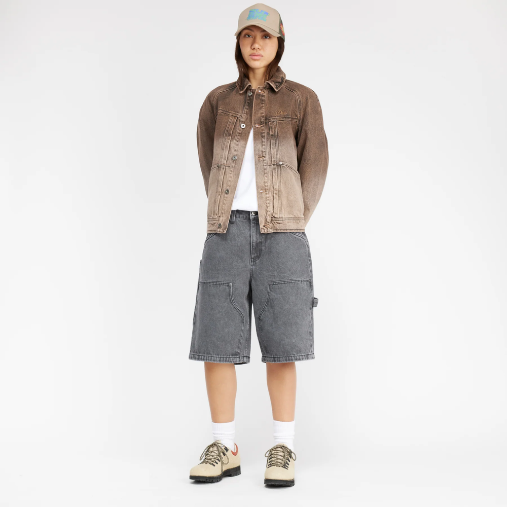 Carpenter Denim Shorts Faded Black