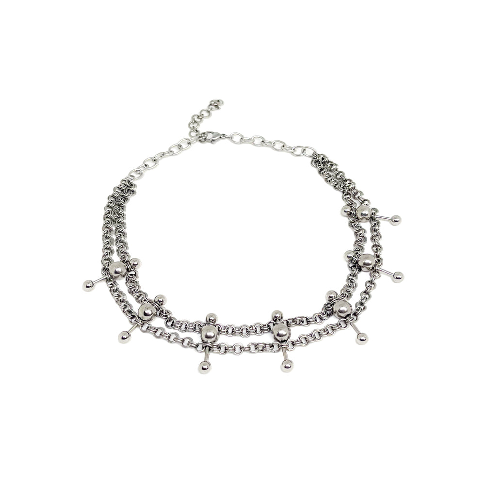 CARRIE SILVER NECKLACE