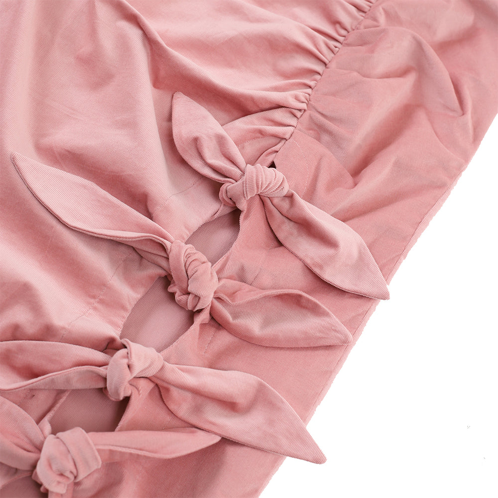 5 BOWS SKIRT BABY PINK