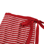 WRAP PLEATS SKIRT PINK / RED