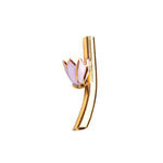 Ode To Nature Crocus Brooch White