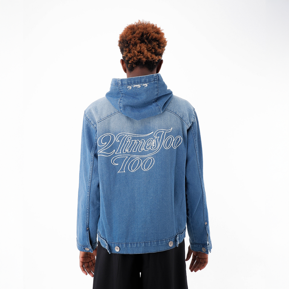 DENIM ACTIVE JACKET - WASHED BLUE