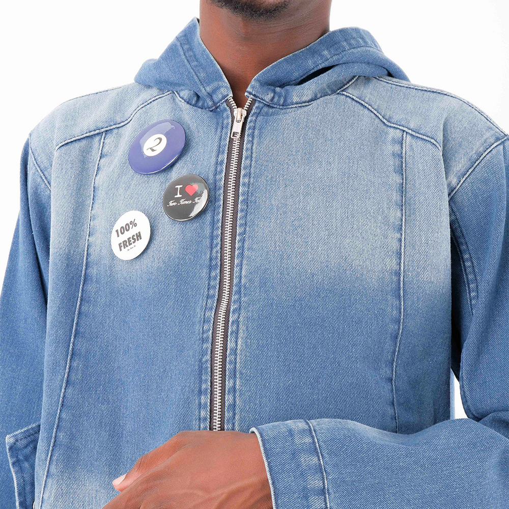 DENIM ACTIVE JACKET - WASHED BLUE